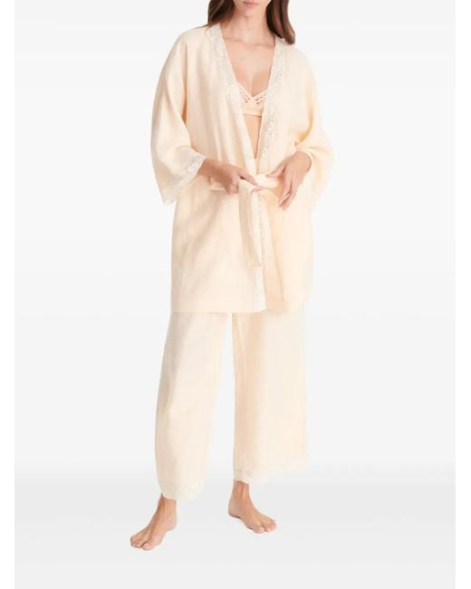 Eres White Colline Linen Top