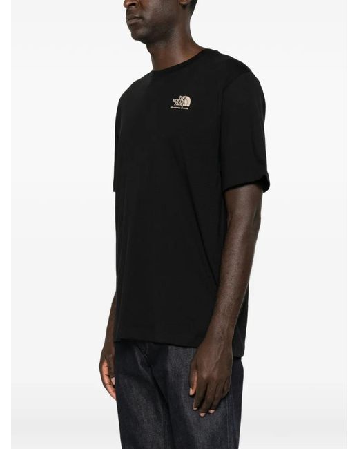 The North Face Black Graphic-Print T-Shirt for men