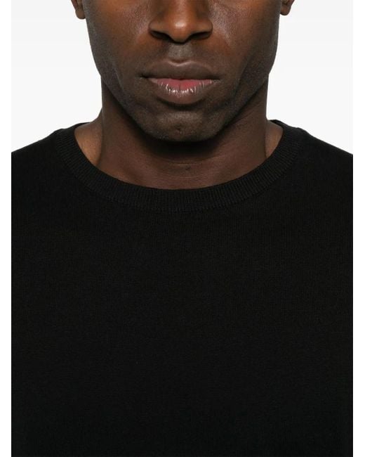 Eraldo Gebreid T-Shirt in het Black voor heren