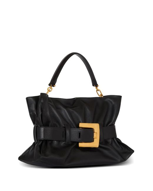 Balmain Black Medium Anthem Shoulder Bag