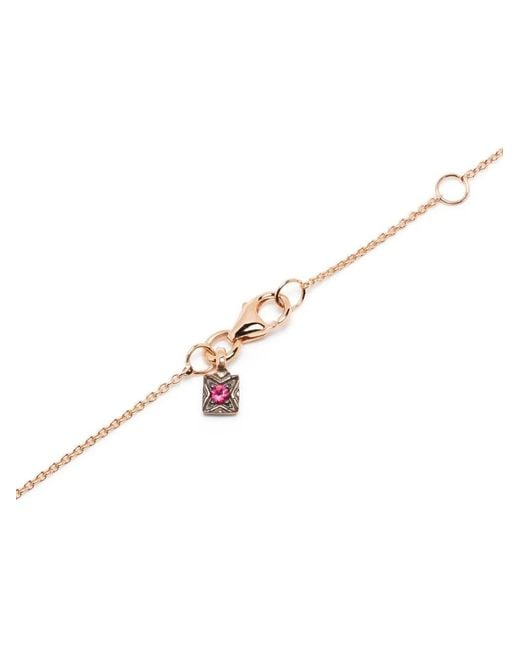 Selim Mouzannar Metallic 18Kt Rose Fish For Love Diamond Necklace