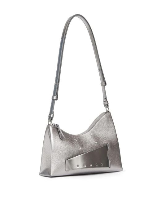 Maison Margiela White Snatched Hobo Leather Bag