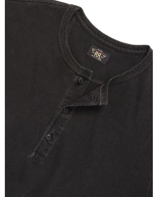 RRL Black Long-Sleeve Top for men