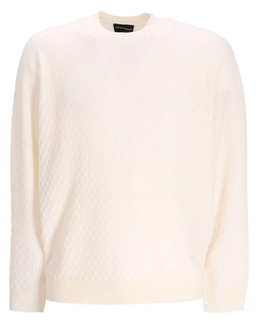 Emporio Armani Natural Crew-Neck Jumper for men