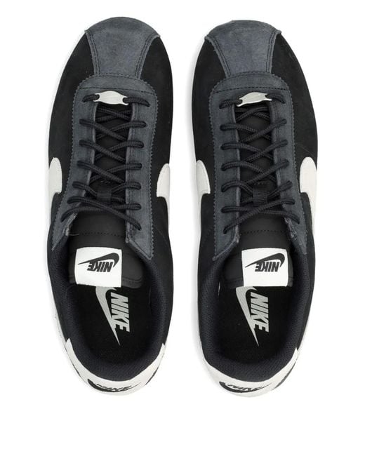 Nike Black Suede Appliqué Trainers for men