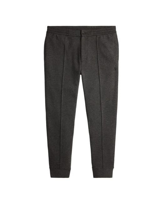 Polo Ralph Lauren Black Pintuck-Detail Track Pants for men