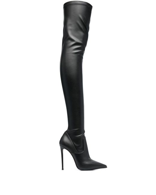 Le Silla Eva 120mm Thigh-length Boots in Black | Lyst
