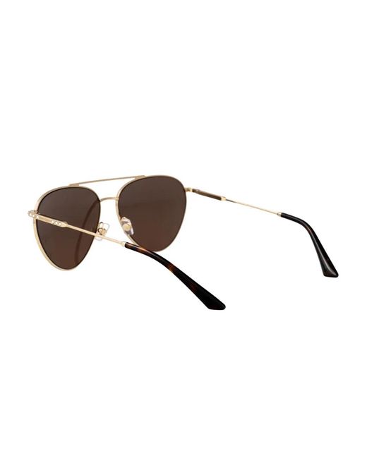 Jimmy Choo Brown Pilot-Frame Sunglasses
