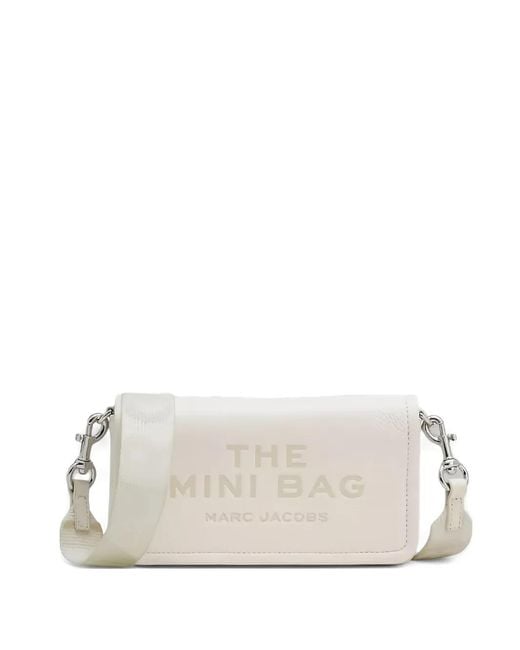 Marc Jacobs White Embossed Strap Shoulder Bag