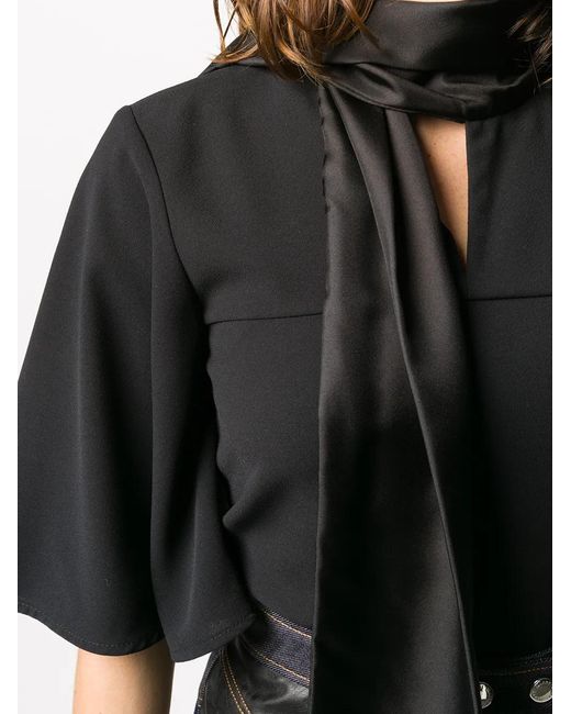 Ellery Black Adventure Fantastique Flutter-Sleeve Top