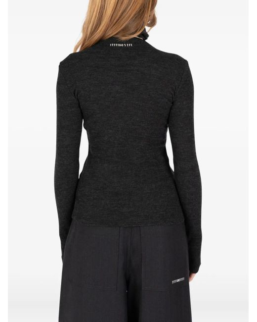 T-Shirt À Col Tunisien Societe Anonyme en coloris Black