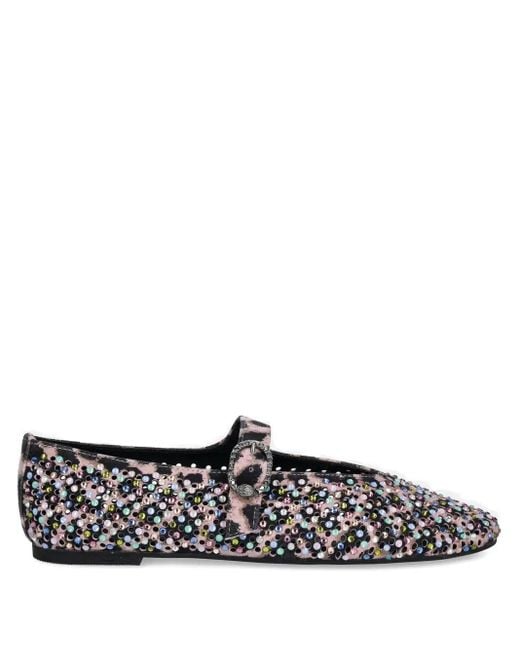 Ballerine Con Stampa di Kurt Geiger in White