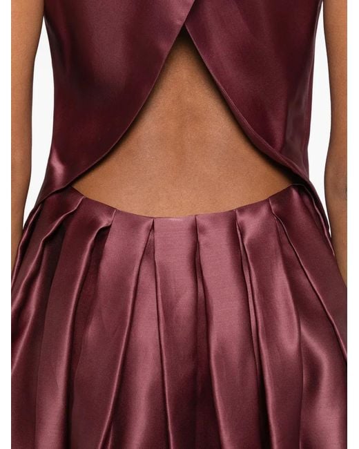 Vestido Dilia Atelier Mark Kenly Domino Tan de color Purple