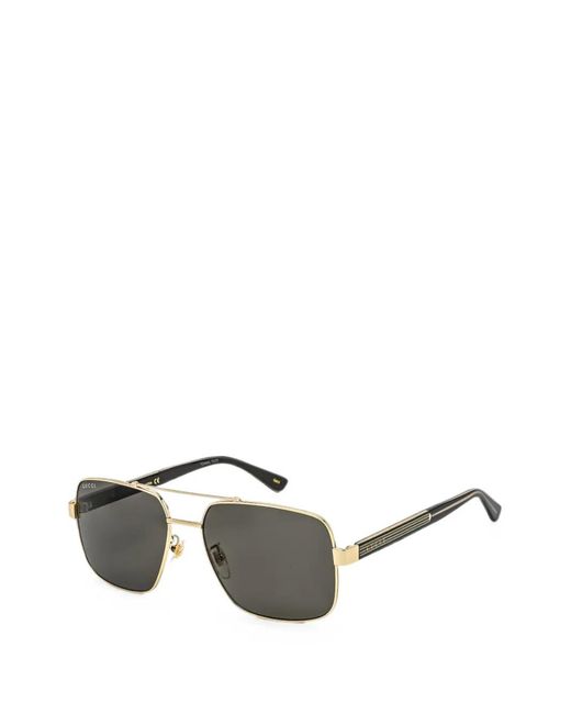 Gucci Gray Pilot-Frame Sunglasses for men