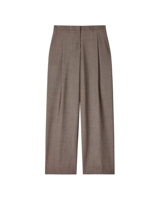 Paul Smith Brown Pleated Trousers