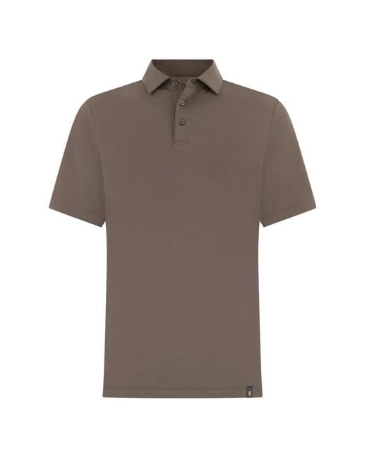 Boggi Gray Button Polo Shirt for men