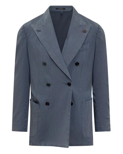 Gabriele Pasini Blue Double-Breasted Blazer for men