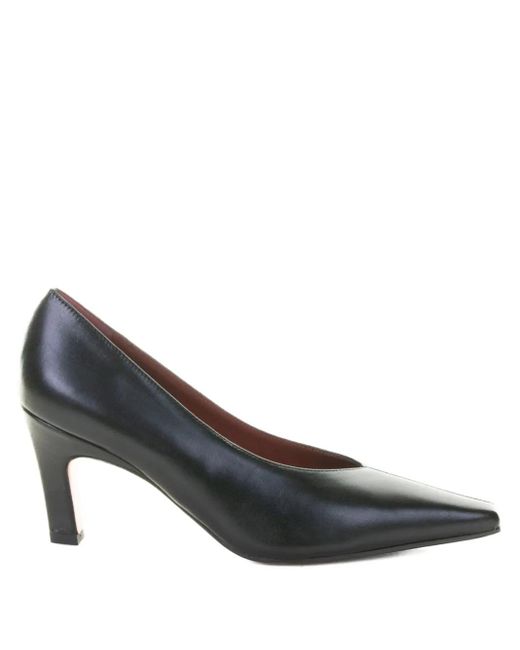 Roberto Festa Gray 70Mjm Pointed-Toe Leather Pumps