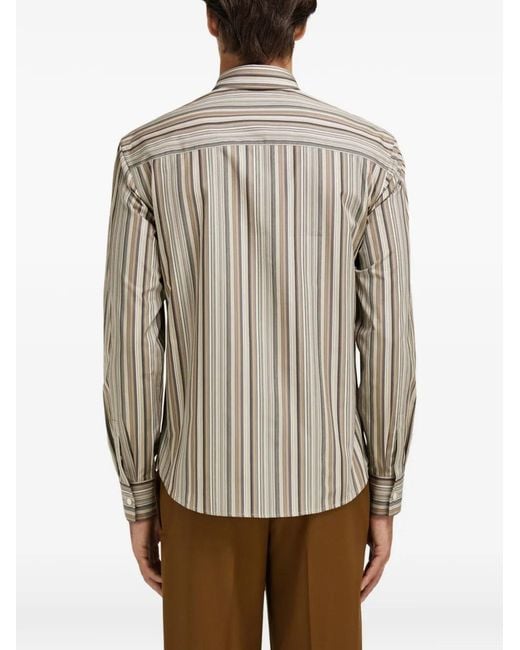Ferragamo Gray Monogram Shirt for men