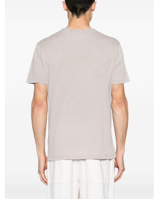 Majestic Filatures White Crew-neck Organic Cotton T-shirt for men