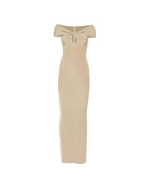 Stella McCartney White Off-Shoulder Twist Maxi Dress