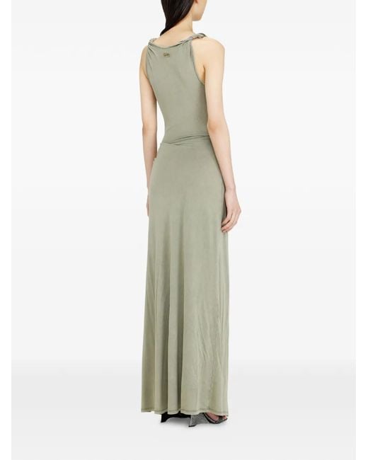 DIESEL Green D-Estiga-S1 Twisted-Strap Maxi Dress