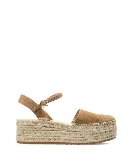Gianvito Rossi Natural Round-Toe Platform Espadrille