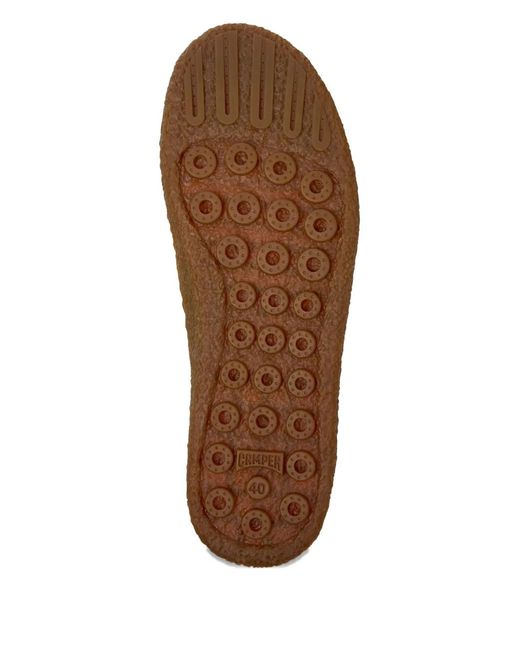 Camper Red Peu Terreno Suede Lace-Up Boots