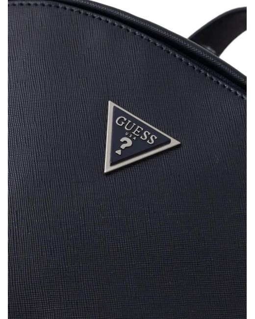 Guess Blue Certosa Textured Backpack for men