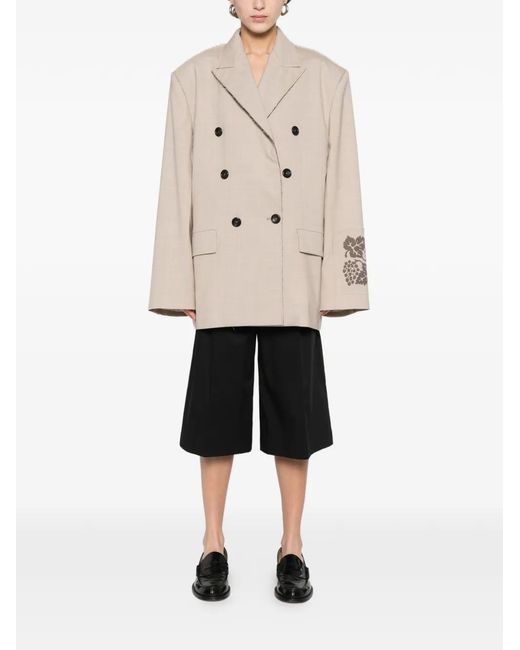 Berwich Black Button Shorts
