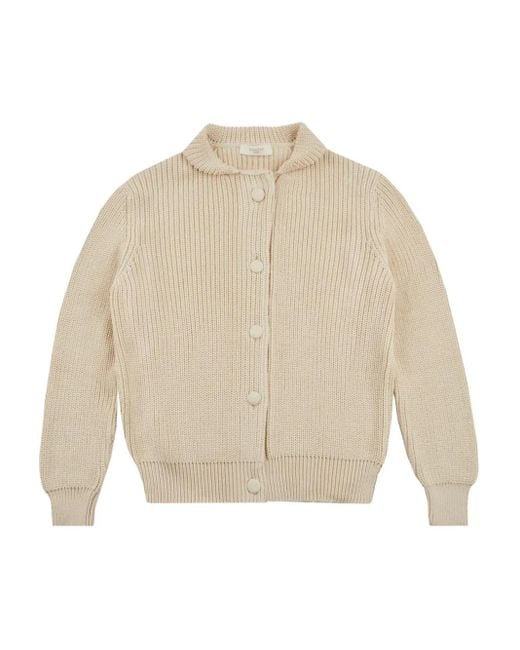 Zanone Natural Buttoned Cotton Cardigan