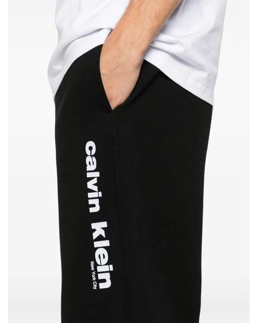 Calvin Klein Black Retro Graphic Jogger for men