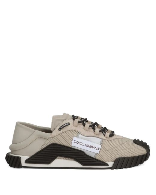 メンズ Dolce & Gabbana Ns1 メッシュパネル スニーカー Gray