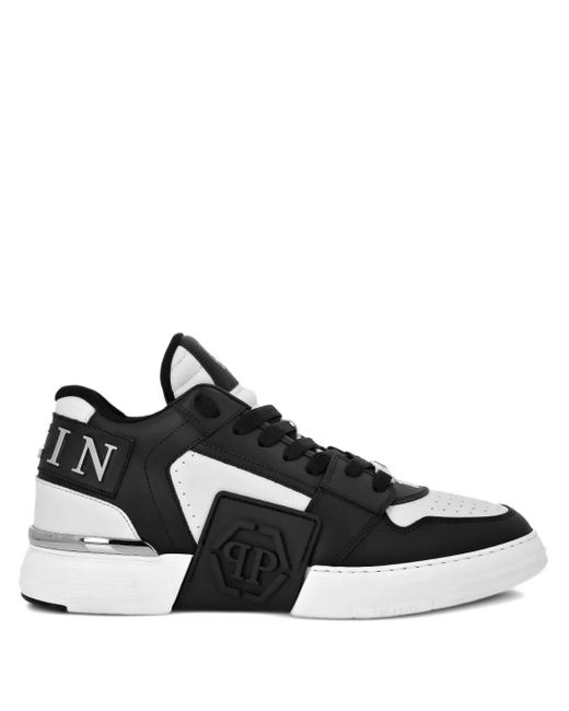 Philipp Plein Black 'Phantom Kick' Sneakers for men