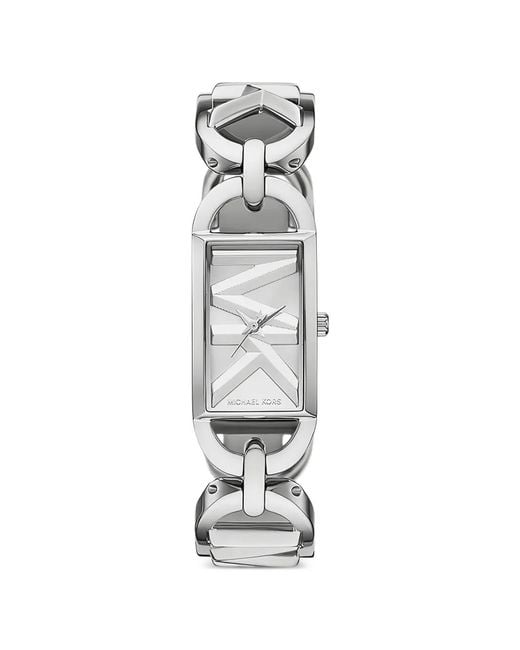 Michael Kors White Rectangle 22Mm Watch