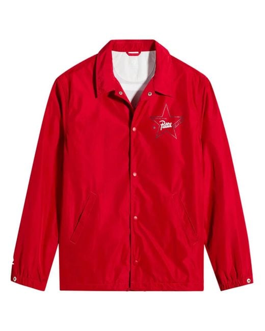 Converse Red X Patta Coaches Jacket