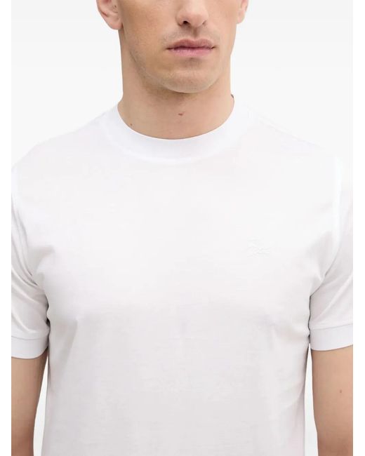 Karl Lagerfeld White Round-Neck T-Shirt for men