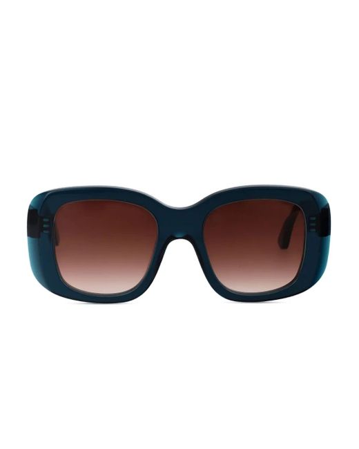 Thierry Lasry Blue Swimmy Rectangle-Frame Sunglasses