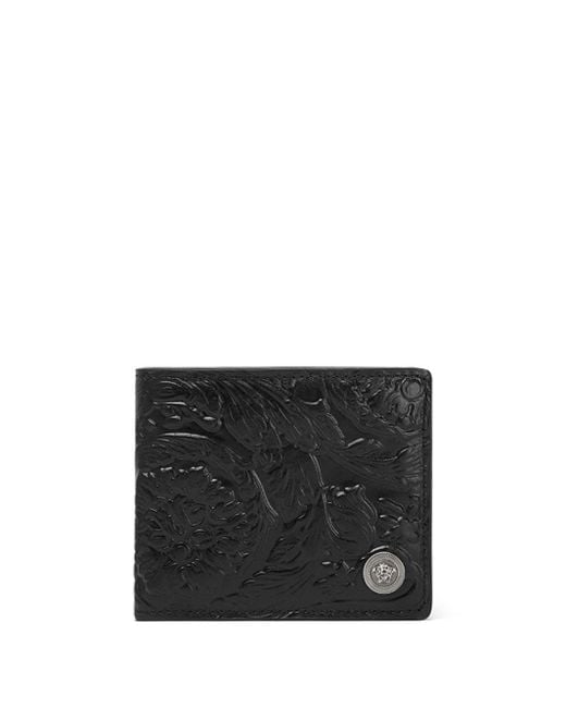 Portefeuille Barocco à logo Versace pour homme en coloris Black