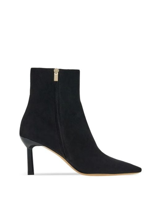 Ferragamo Black 70Mm Pointed Toe Boots