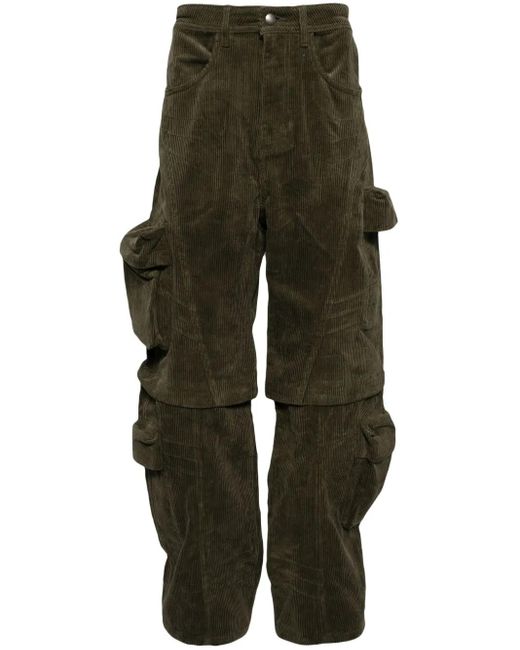 ANDERSSON BELL Green Corduroy Trousers for men