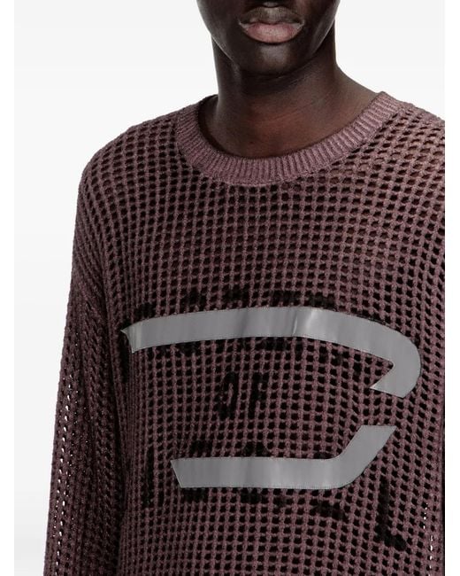 DIESEL Purple K-Roch Sweater for men