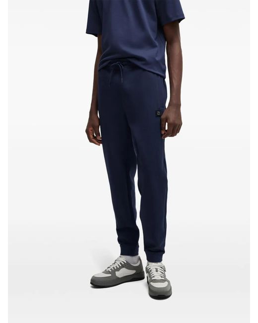 HUGO Blue Drawstring Track Pants for men