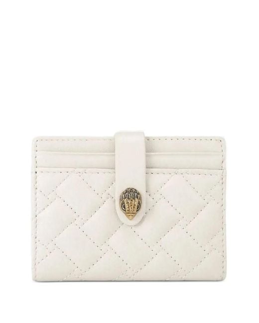 Kurt Geiger Natural Kensington Quilted Card Wallet
