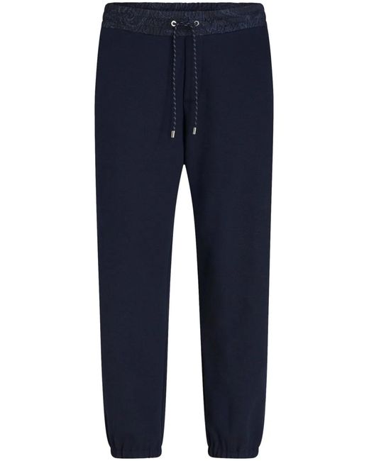 Etro Blue Sweatpants for men