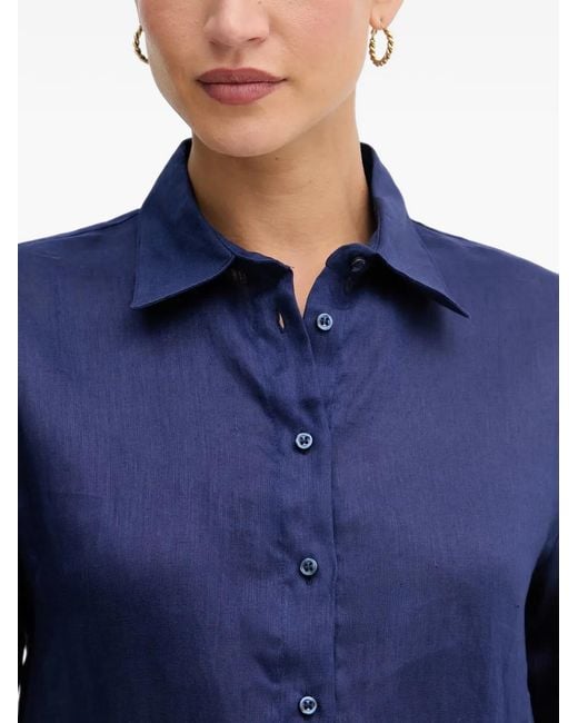 Sisley Blue Short-Sleeve Shirt