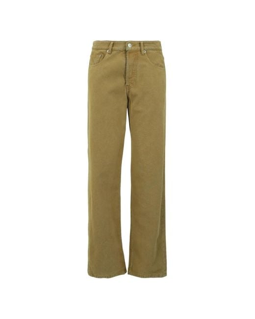 MM6 by Maison Margiela Green Logo-Patch Jeans