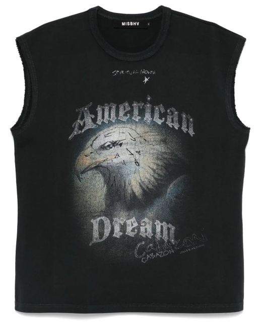 M I S B H V Black American Dream Tank Top for men