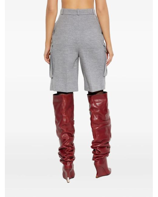 Balmain Gray Cargo-Pocket Shorts