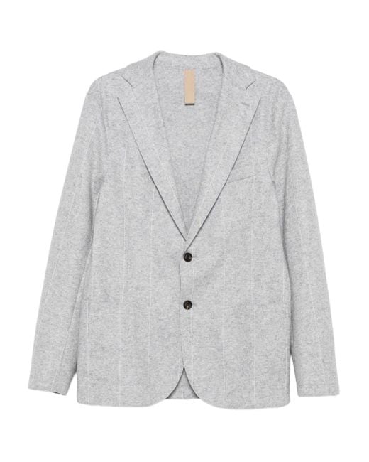 Eleventy Gray Pinstripe Wool Blazer for men